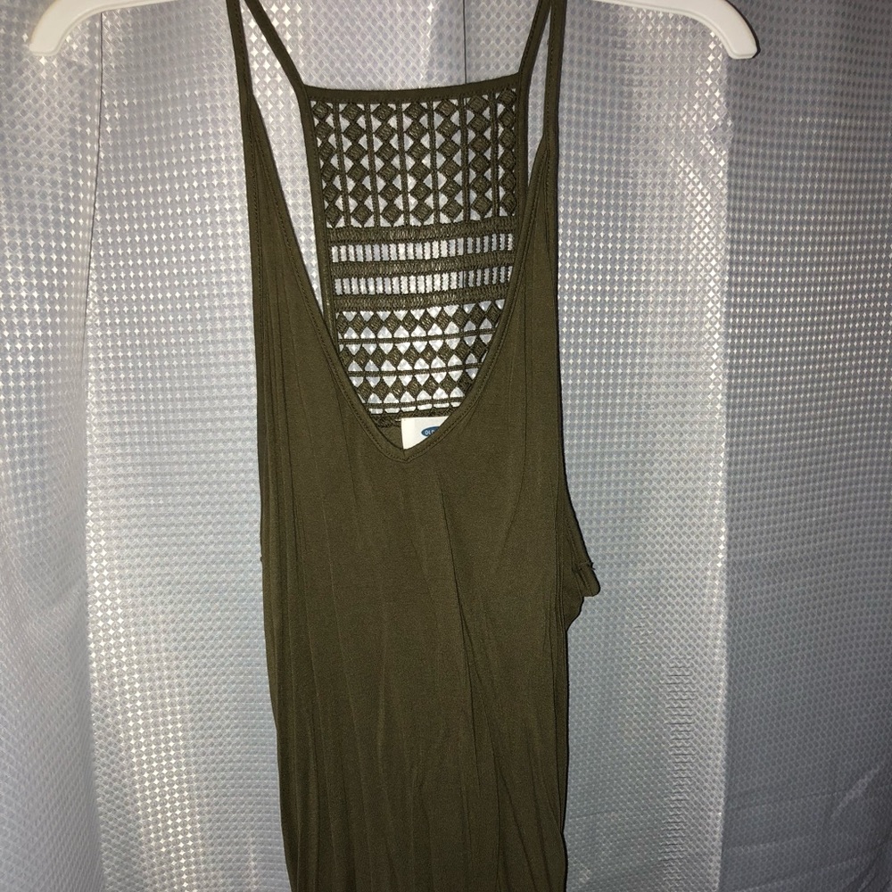 olive green old navy tank